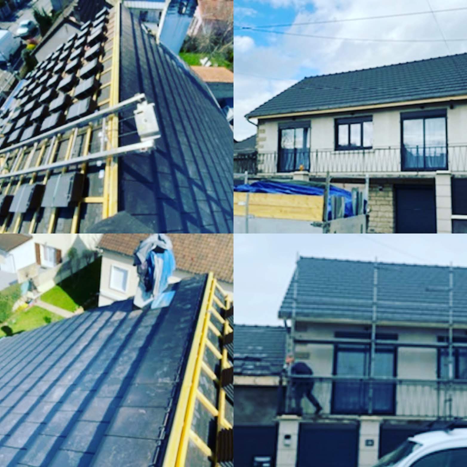 Slate roof installation by Blue Gold Control